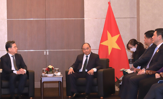 Chủ tịch nước Nguyễn Xuân Phúc tiếp các Tập đoàn lớn Hàn Quốc đầu tư tại Việt Nam